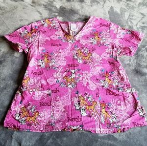 Disney Scrub Top